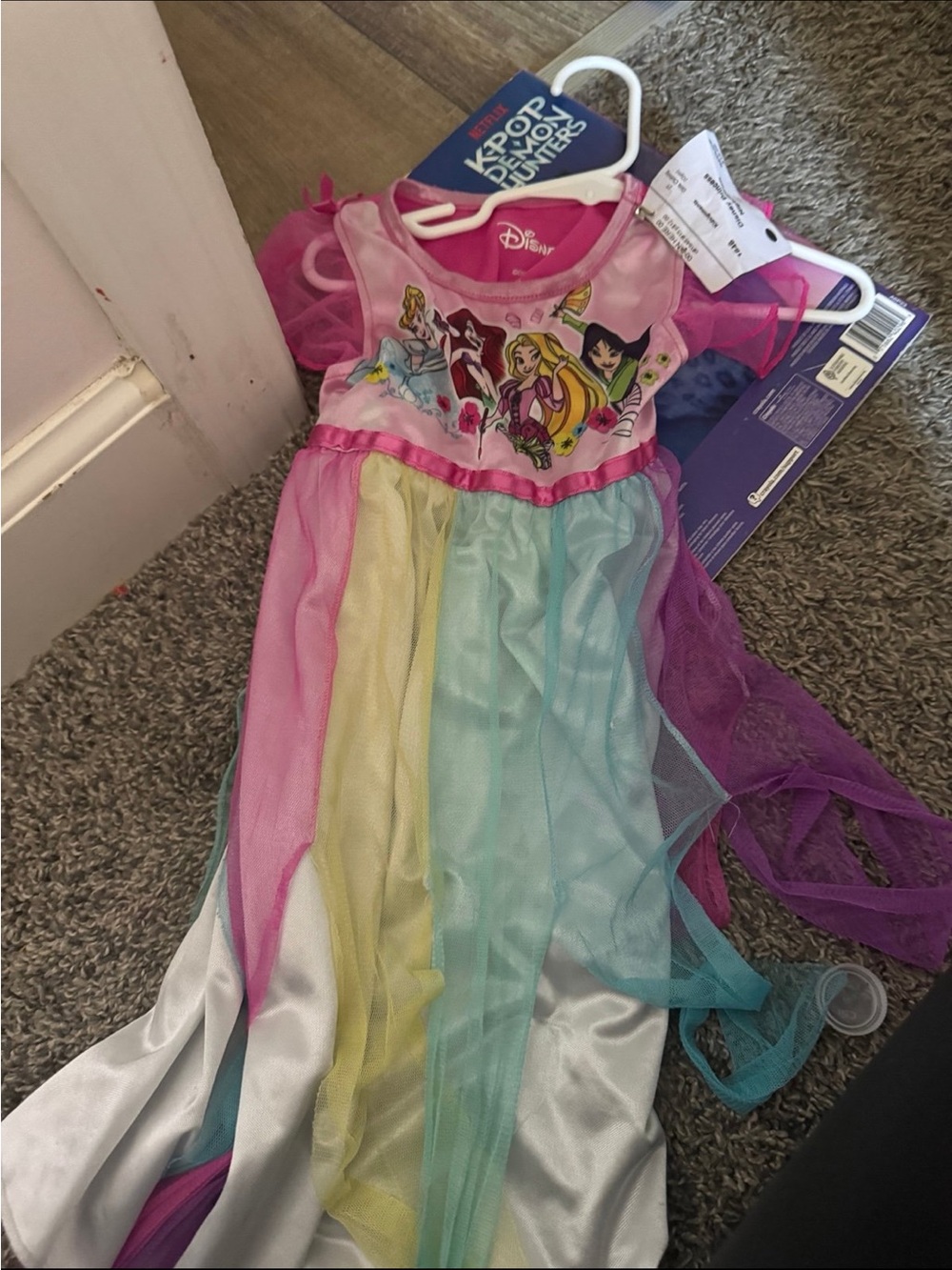 Disney Pink Multicolor Princess Dress-Up Gown